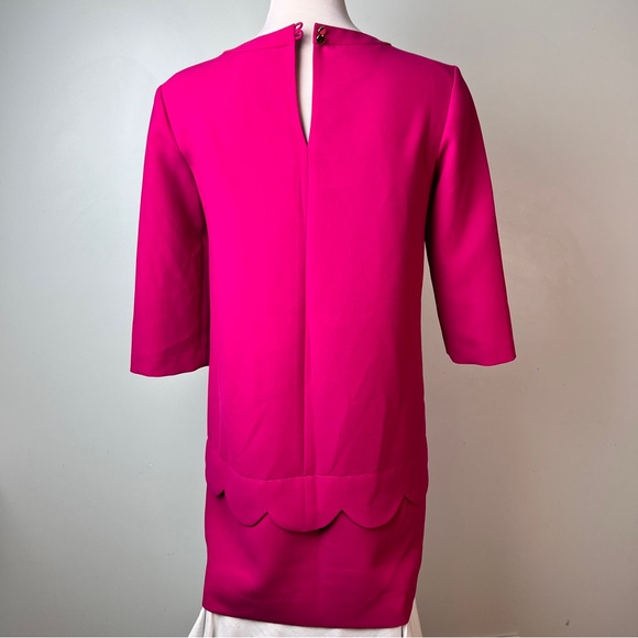 Kate Spade Pink Demi Shift Dress - Scallop Hem - Women's Size 2 - Picture 4 of 17